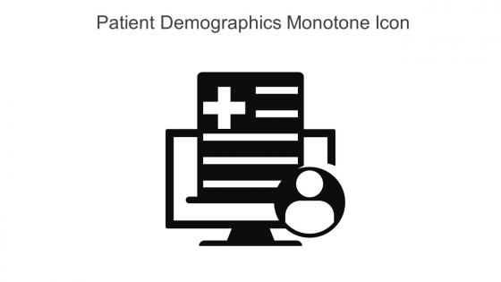 Patient Demographics Monotone Icon In Powerpoint Pptx Png And Editable Eps Format