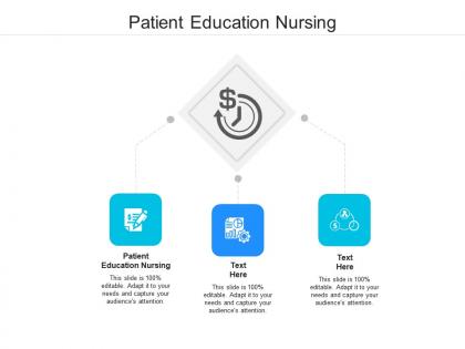Patient education nursing ppt powerpoint presentation icon slides cpb