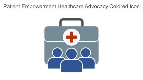 Patient Empowerment Healthcare Advocacy Colored Icon In Powerpoint Pptx Png And Editable Eps Format