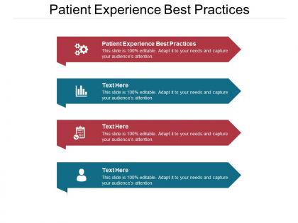 Patient experience best practices ppt powerpoint presentation diagram graph charts cpb