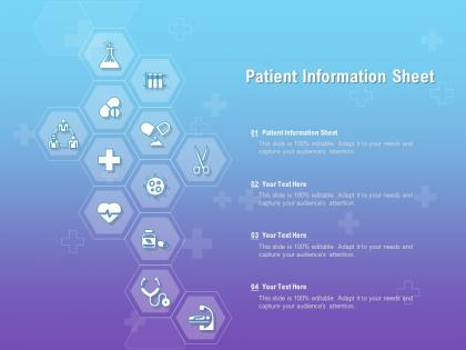 Patient information sheet ppt powerpoint presentation slides clipart images