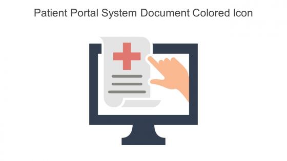 Patient Portal System Document Colored Icon In Powerpoint Pptx Png And Editable Eps Format