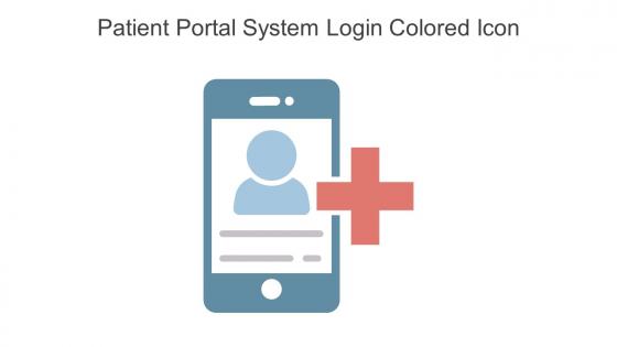 Patient Portal System Login Colored Icon In Powerpoint Pptx Png And Editable Eps Format