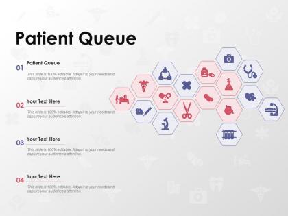 Patient queue ppt powerpoint presentation slides graphics template