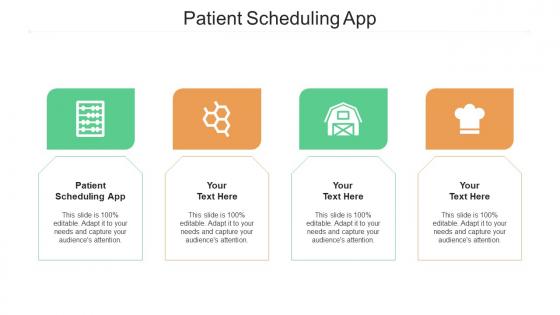 Patient scheduling app ppt powerpoint presentation infographics graphics pictures cpb