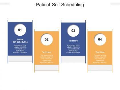 Patient self scheduling ppt powerpoint presentation slides inspiration cpb