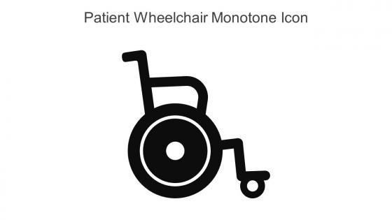 Patient Wheelchair Monotone Icon In Powerpoint Pptx Png And Editable Eps Format