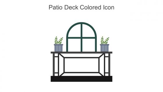 Patio Deck Colored Icon In Powerpoint Pptx Png And Editable Eps Format