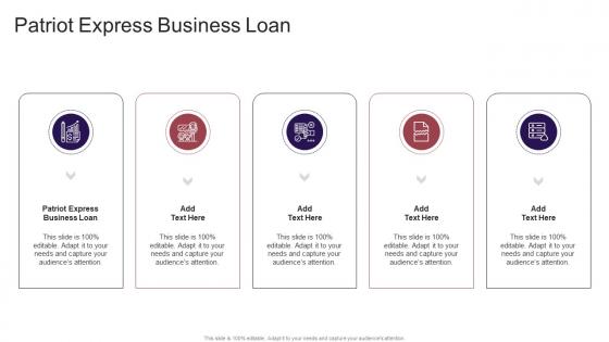 Patriot Express Business Loan In Powerpoint And Google Slides Cpb