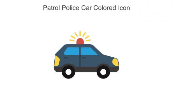 Patrol Police Car Colored Icon In Powerpoint Pptx Png And Editable Eps Format