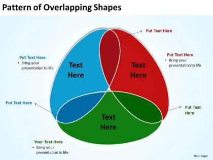 Pattern of overlapping shapes shown as venn powerpoint diagram templates graphics 712
