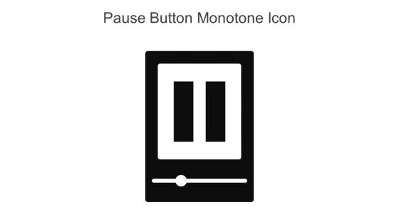 Pause Button Monotone Icon In Powerpoint Pptx Png And Editable Eps Format
