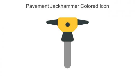Pavement Jackhammer Colored Icon In Powerpoint Pptx Png And Editable Eps Format