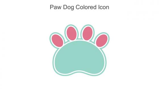 Paw Dog Colored Icon In Powerpoint Pptx Png And Editable Eps Format