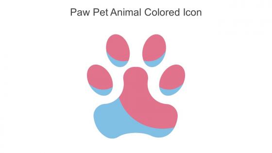 Paw Pet Animal Colored Icon In Powerpoint Pptx Png And Editable Eps Format
