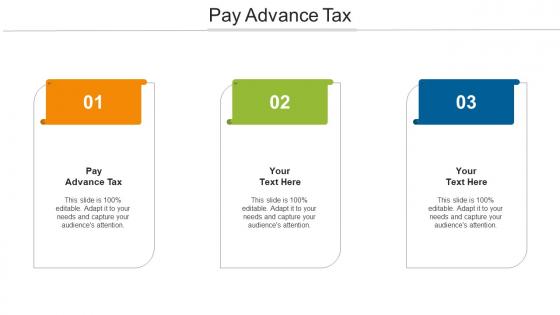 Pay Advance Tax Ppt Powerpoint Presentation Portfolio Graphics Download Cpb