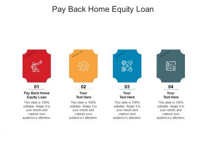 Pay back home equity loan ppt powerpoint presentation infographics visual aids cpb