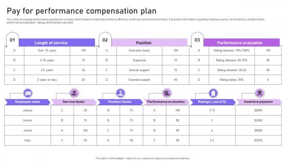 Pay For Performance Compensation Plan