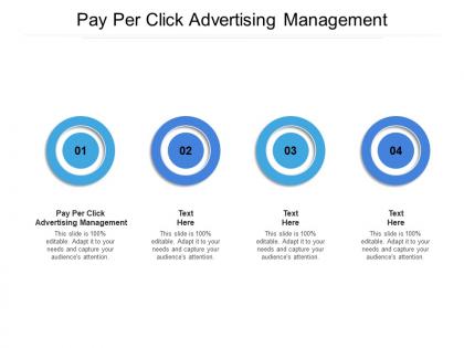 Pay per click advertising management ppt powerpoint presentation slides cpb