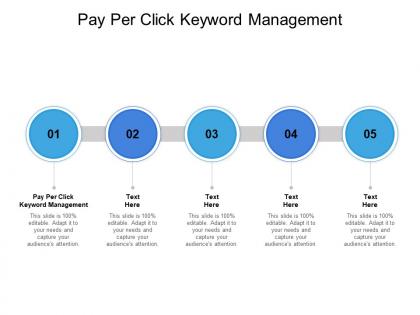 Pay per click keyword management ppt powerpoint presentation images cpb
