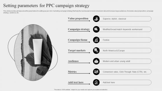 Pay Per Click Marketing Guide Setting Parameters For PPC Campaign Strategy MKT SS V