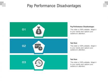 Pay performance disadvantages ppt powerpoint presentation layouts ideas cpb