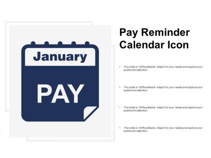 Pay reminder calendar icon