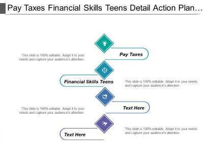Pay taxes financial skills teens detail action plan corporate objective