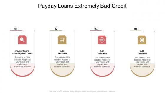 Payday Loans Extremely Bad Credit In Powerpoint And Google Slides Cpb
