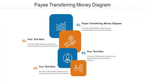 Payee transferring money diagram ppt powerpoint presentation design cpb