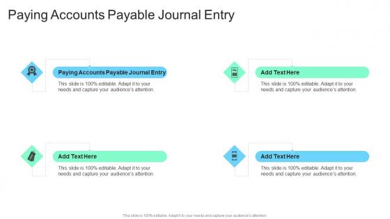 Paying Accounts Payable Journal Entry In Powerpoint And Google Slides Cpb