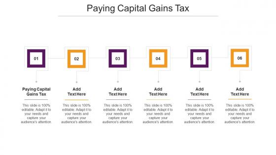 Paying Capital Gains Tax Ppt Powerpoint Presentation Model Cpb