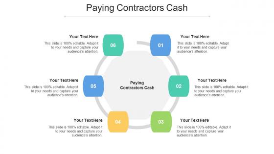 Paying contractors cash ppt powerpoint presentation portfolio show cpb