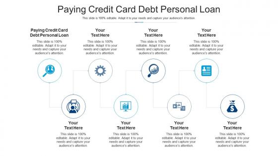 Paying credit card debt personal loan ppt powerpoint presentation professional picture cpb
