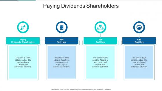 Paying Dividends Shareholders In Powerpoint And Google Slides Cpb