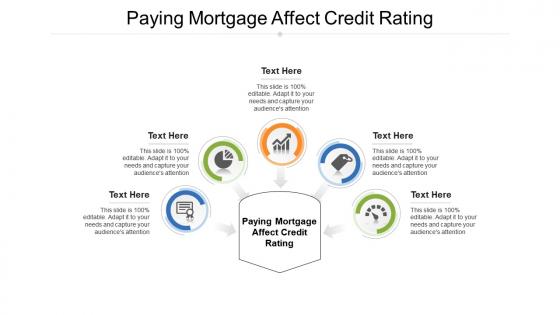 Paying mortgage affect credit rating ppt powerpoint presentation layouts graphics pictures cpb