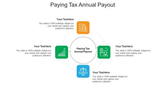 Paying tax annual payout ppt powerpoint presentation portfolio maker cpb