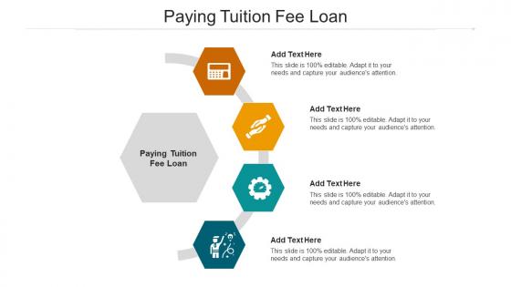 Paying Tuition Fee Loan Ppt Powerpoint Presentation Professional Images Cpb