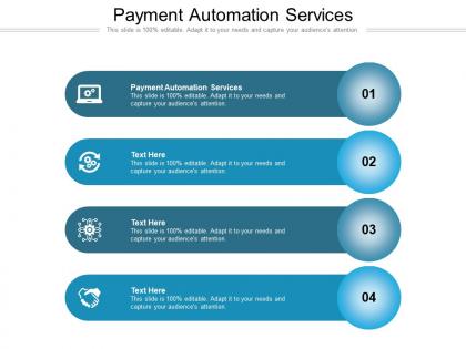 Payment automation services ppt powerpoint presentation visual aids example 2015 cpb