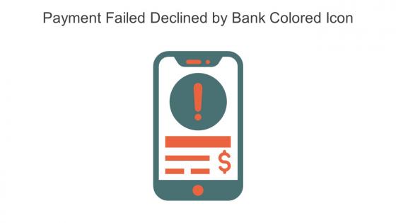 Payment Failed Declined By Bank Colored Icon In Powerpoint Pptx Png And Editable Eps Format