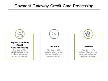 Payment gateway credit card processing ppt powerpoint presentation gallery graphic cpb