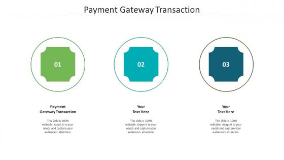Payment gateway transaction ppt powerpoint presentation portfolio visuals cpb
