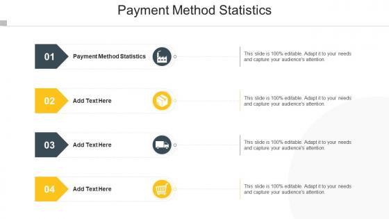Payment Method Statistics Ppt Powerpoint Presentation Infographic Template Gallery Cpb