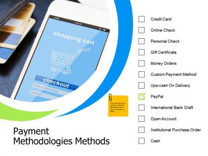 Payment methodologies methods online check ppt powerpoint presentation file samples