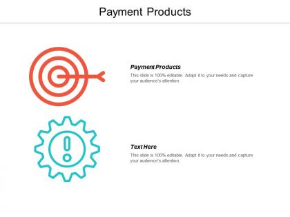 Payment products ppt powerpoint presentation infographics deck cpb