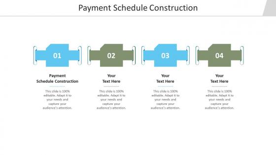 Payment schedule construction ppt powerpoint presentation infographic cpb