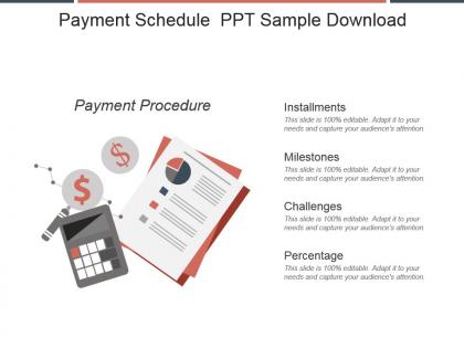 Payment schedule ppt sample download