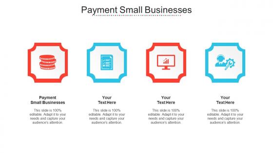 Payment Small Businesses Ppt Powerpoint Presentation Professional Cpb