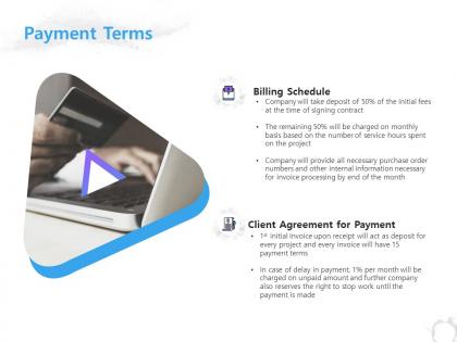 Payment terms billing schedule ppt powerpoint presentation gallery example