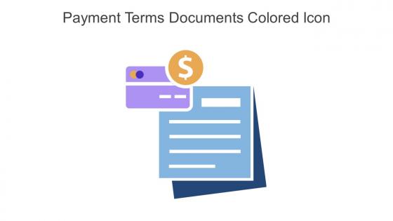 Payment Terms Documents Colored Icon In Powerpoint Pptx Png And Editable Eps Format